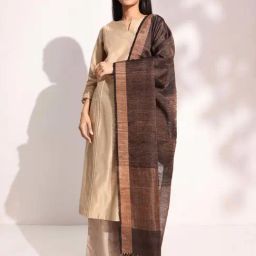 Fabindia Brown Woven Pattern Dupatta-image-80