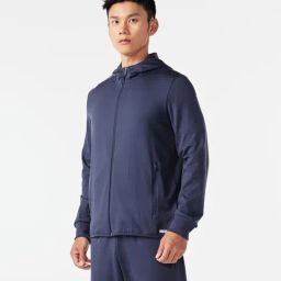 Kalenji By Decathlon Asphalt Blue Slim Fit Sports Hoodie-image-53