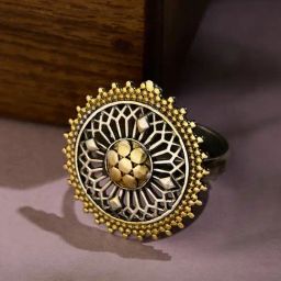 Fabindia Metal Adjustable Ring-image-55