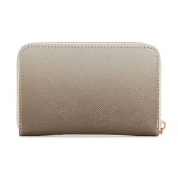GUESS Grey LAUREL Textured Medium Zip Around Wallet image 2