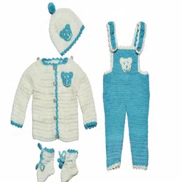 Tiekart 4-Piece Knitted Baby Apparel Gift Set-31