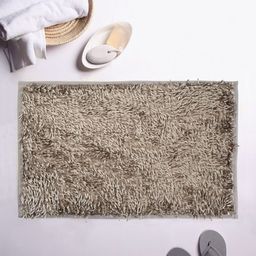 Cortina Grey Patterned Rectangular Bath Rug-3