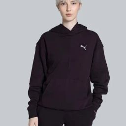 Puma Purple Plain Sports Hoodie-picture-20