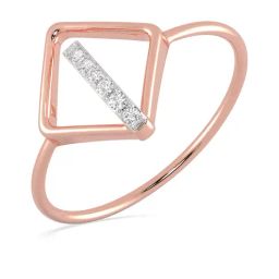 Malabar Gold and Diamonds 18k Rose Gold & Diamond Mine Ring for Women-picture-39