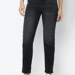 American Eagle Outfitters Black Straight Fit High Rise Jeans-picture-36