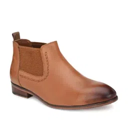 San Frissco Men's Tan Chelsea Boots-image-28