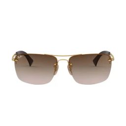 Ray-Ban 0RB3607 Brown Highstreet Rectangular Sunglasses - 61 mm-image-49