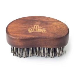 Man Arden Bristle Beard Brush with Hand Crafted Premium Wood Handle with Premium Faux Leather Pouch-35