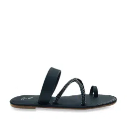 The Madras Trunk Women's Sugar Blue Cross Strap Sandals-image-86