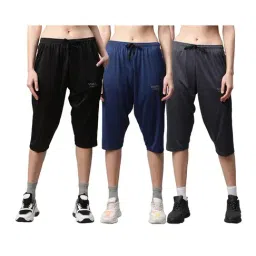 Vimal Jonney Multicolor Capris (Pack of 3)-5
