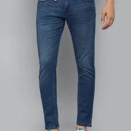 Allen Solly Blue Cotton Slim Fit Jeans-image-104