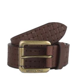 Woodland Brown Leather Waist Belt for Men-image-96