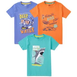 Cub McPaws Kids Multicolor Cotton Printed T-Shirt-image-51