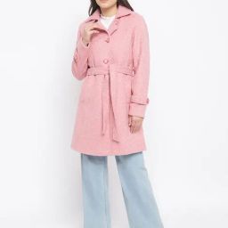 Latin Quarters Pink Textured Coat-image-27
