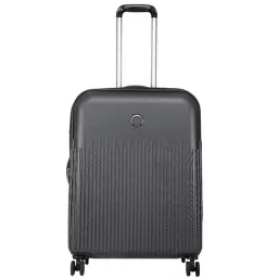 Delsey Black 4 Wheel Medium Hard Cabin Trolley - 47.5 cm-image-11
