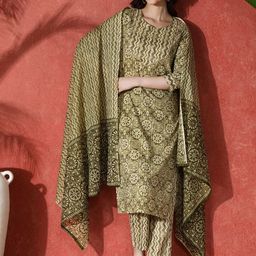 Sangria Printed Pure Cotton Kurta & Trouser With Dupatta-picture-20