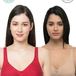 Inner Sense Maroon & Beige Full Coverage Bra - Pack of 2-picture-11