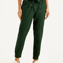Levi's Dark Green High Rise Regular Fit Joggers-picture-32