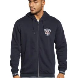 Octave Light Navy Regular Fit Hooded Sweatshirt-picture-45