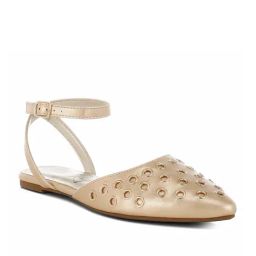London Rag Women's Gold Ankle Strap Sandals-44