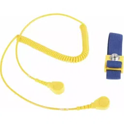 RS PRO ESD Grounding Wrist Strap & Cord Set With 10 mm Socket, 10 mm Stud Model No 2877385-40