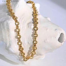 Accessorize London Real Gold-Plated Z Sun Chunky Chain Necklace-image-48