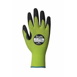 Traffi Cut Resistant Nylon Gloves Nitrile Coating Green Size 6, TG5240-06 (1 Pair)-image-64