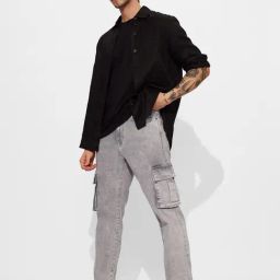 The Souled Store Grey Blended Straight Fit Jeans-image-40