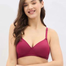 Clovia Maroon Regular Fit Bra-picture-21