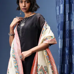 Taavi Ethnic Motifs Woven Design Kalamkari Dupatta-picture-14