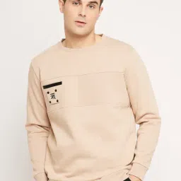 EDRIO Moonlight Beige Relaxed Fit Sweatshirt-picture-23