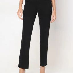 Vero Moda Black Cotton Straight Fit Jeans-image-91