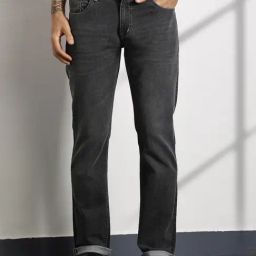 Thomas Scott Grey Cotton Slim Fit Jeans-image-15