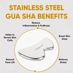 Vintageware Set Of 2 Skin Boosting Stainless Steel Gua Sha image 3