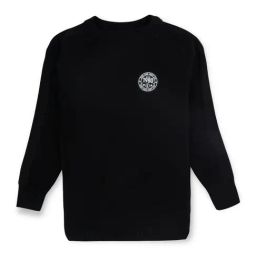 Gini & Jony Kids Black Solid Full Sleeves Sweater-image-83