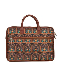 ZOUK Black Jute Large Messenger Bag image 3