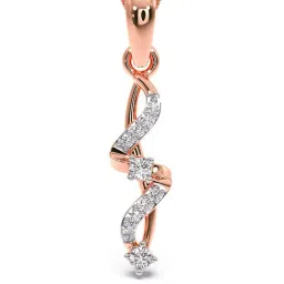 Candere By Kalyan Jewellers 18k Rose Gold and Cubic Zirconia Pendant for Women-picture-32