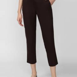 Van Heusen Brown Mid Rise Formal Trousers-image-65