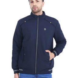 Dollar Navy Regular Fit High Neck Jacket-picture-10