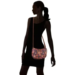 ZOUK Blue Printed Medium Sling Handbag image 2