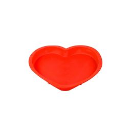 HAZEL Red Silicone Heart Shape Cake Mould With Chocolate Bar Ice Cube (0.05 L) image 2