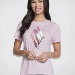 Skechers Pink Printed T-Shirt-image-21