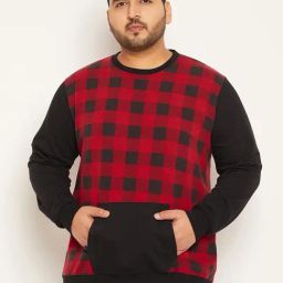 Bigbanana Men Plus Size Multi Colorblock Regular Fit Sweatshirt-3