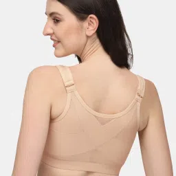 Soie Black & Beige Full Coverage Non-Wired Front Open Bra - Pack of 2 image 2