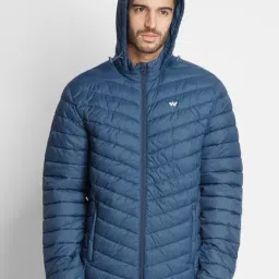 Wildcraft Mid Navy Regular Fit Quilted Hooded Jacket-picture-31