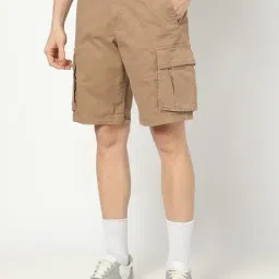 GAP Khaki Regular Fit Solid Shorts-image-52