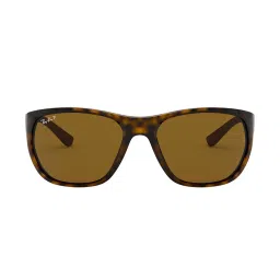 Ray-Ban 0RB4307 Brown Polarized Active Lifestyle Rectangular Sunglasses - 61 mm image 1