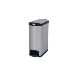 RUBBERMAID Slim Jim 50L Black Pedal Galvanised Steel Waste Bin, 1901993-picture-28