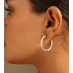 Arte Jewels 925 Sterling Silver Hoop Earrings for Women-picture-7