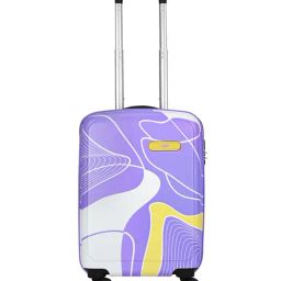 Skybags Violet Paradise Printed Small Cabin Trolley-29